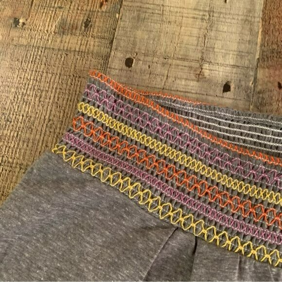 Soluna swim womens gray jogger pants with smocked waistband -M - Picture 9 of 10